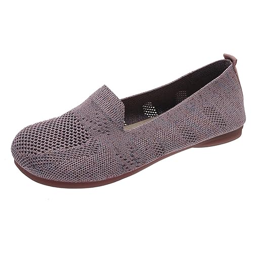 TianWlio Damen Klassische Ballerinas Frauen Flach Halbschuhe Klassische Profilsohle Glänzende Paillette Flach Slip On Ballettschuhe Damenschuhe Hochzeits Loafers (Purple, 37) von TianWlio