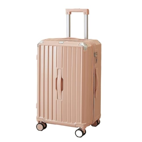 TidTop Reisekoffer Koffer Passwort Box Koffer Herren Und Damen Ins Trend Trolley Case Herren Universal Wheel Zipper Case Trolley (Color : Pink, Size : 30) von TidTop