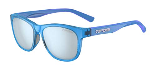 Tifosi Unisex Swank Single Lens Brille, Crystal Sky Blue/Smoke Bright Blue von Tifosi