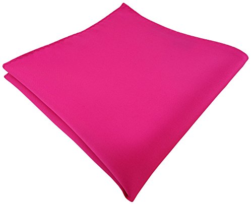 TigerTie Designer Einstecktuch in pink rosa einfarbig uni von TigerTie