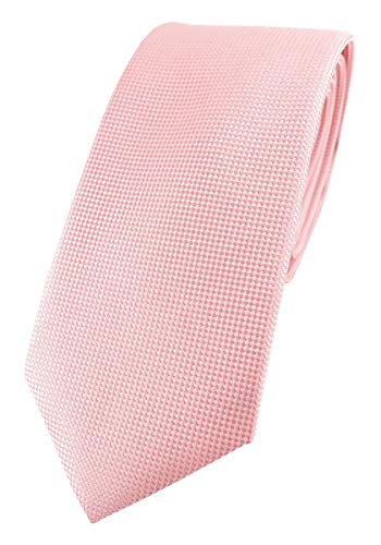 TigerTie Modische Designer Krawatte in rosa fein gepunktet von TigerTie