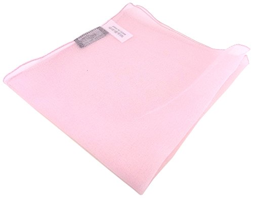 TigerTie - feines Chiffon Einstecktuch in rosa Uni - Tuch Größe 30 x 30 cm von TigerTie