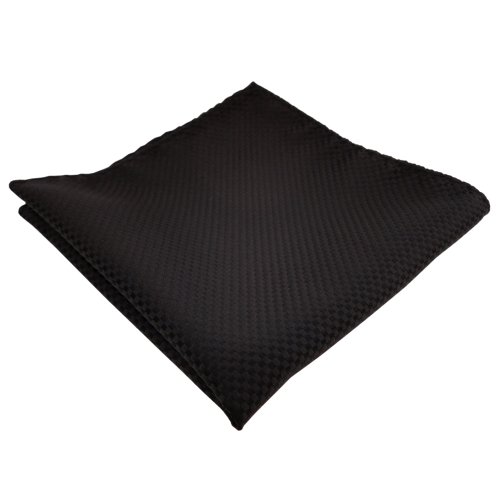 TigerTie schönes Einstecktuch in schwarz gepunktet - Tuch 100% Polyester von TigerTie