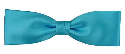 TigerTie vorgebundene schmale Seidenfliege in türkis Uni einfarbig + Box TigerTie vorgebundene schmale Seidenfliege in türkis Uni einfarbig + Box von TigerTie