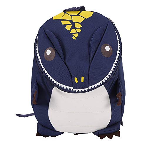 Kinder Dinosaurier Rucksack, 3D Kleinkind Cartoon Kindergarten Rucksäcke Schulrucksack Vorschule Niedlich Kinderrucksack Mini Tiere Kindergartentasche mit Anti Verlorene Leine Dunkelblau von Tiiyee