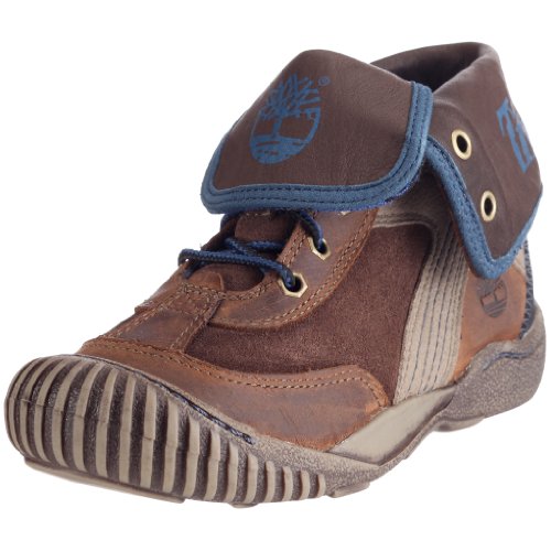 Timberland 70731 Crown Point FTK, Unisex - Kinder Halbschuhe, Braun (Dark Brown w/ Blue), EU 32.5, (US 1) von Timberland