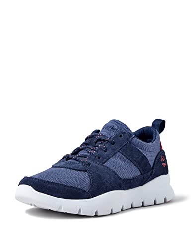 Timberland Jungen Unisex Kinder Boroughs Project L/F Ox (Toddler) Sneaker Low Top, Navy Suede, 25 EU von Timberland