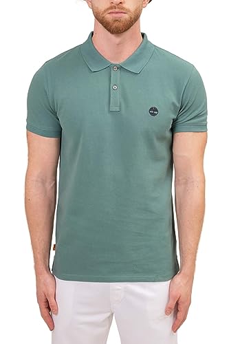 Timberland - Herren Slim Basic Poloshirt mit Logo, himmelblau, Small von Timberland