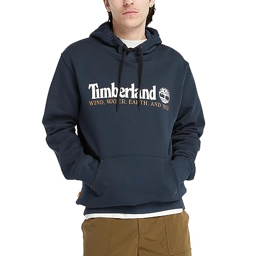 Timberland Herren Wwes Hoodie (Regular Bb) Dark Sapphirewhite Sweatshirt, Dunkler Saphir/Weiß, XL von Timberland