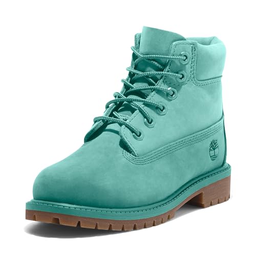 Timberland Jungen 50th Edition Premium 15,2 cm wasserdichter Stiefel (kleines Kind) Mode, Hellgrünes Nubuk, 4 US Little Kid von Timberland