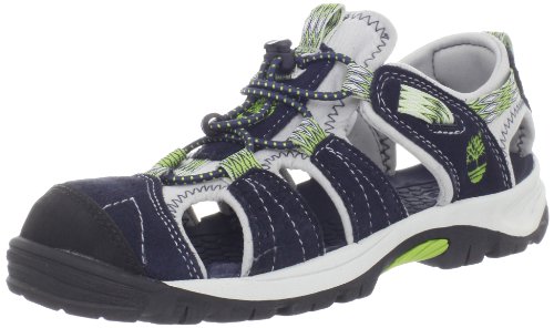 Timberland Jungen FTK_EK Belknap Sport Sandalen, Blau (Navy with Green), 30 EU von Timberland