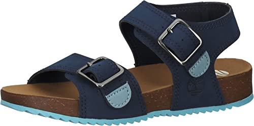 Timberland Jungen Unisex Kinder Castle Island 2 Strap (Toddler) Sandalen, Blau Navy, 21 EU von Timberland