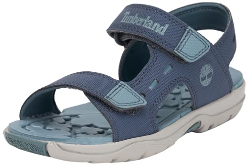 Timberland Jungen Unisex Kinder Moss Jump 2 Strap (Toddler) Sandal, Dark Blue, 27 EU von Timberland