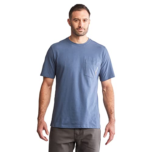 Timberland PRO Herren Base-Platte, kurzärmelig Arbeits-T-Shirt, Indigoblau im Vintage-Stil, XX-Large von Timberland PRO