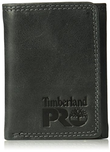 Timberland PRO Herren RFID Leder mit Ausweisfenster Geldbörse, schwarz/Brandy, Einheitsgröße von Timberland PRO