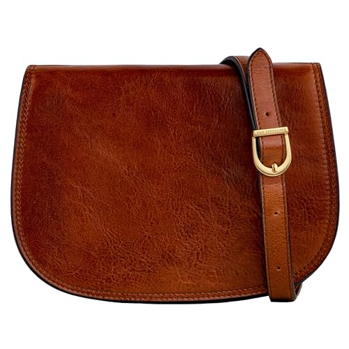 Time Resistance Leder Umhängetasche Damen - Messenger Bags - Arbeitstasche Damen - Schultertasche - Ledertasche - Damen Tasche - Crossbody Bag von Time Resistance