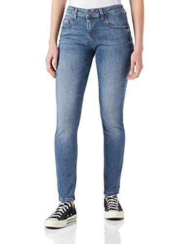 Timezone Damen Slim FlorenceTZ 7/8 Jeans, Topaz Blue wash, 30/30 von Timezone