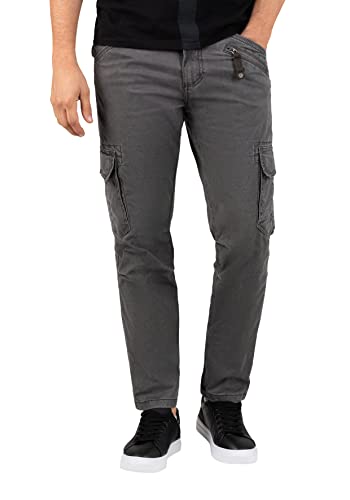 Timezone Herren Almindelig Bentz Freizeithose, Charcoal Grey, 30W / 36L EU von Timezone