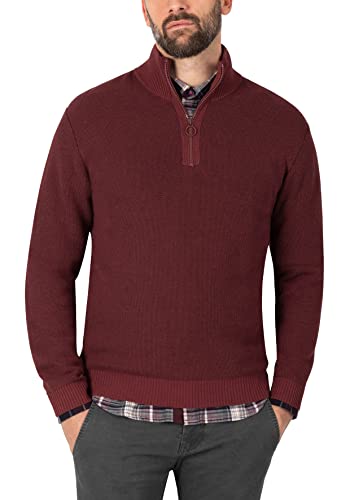 Timezone Herren Basic Troyer Pullover, Amarone red, XXL Timezone Herren Basic Troyer Pullover, Amarone red, XXL von Timezone