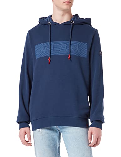 Timezone Herren Basic Type Hoodie Kapuzenpullover, total Eclipse, XL von Timezone