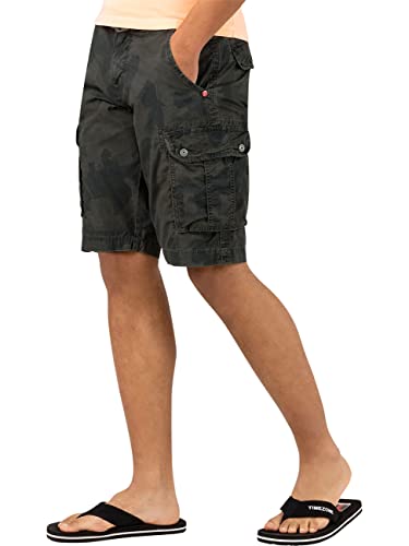 Timezone Herren Bermuda Shorts Regular MAGUIRETZ Short - Regular Fit - Camo, Größe:W 31, Farbe:Grey Tech Camo Print 8088 von Timezone