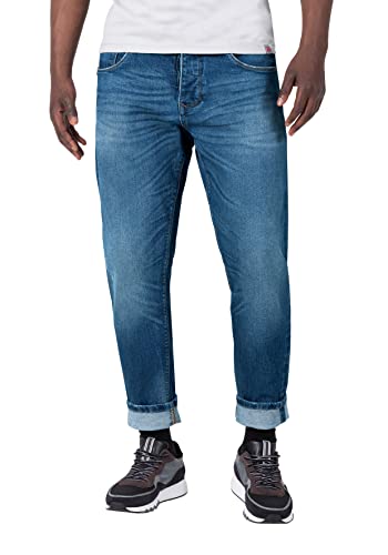 Timezone Herren Comfort MatzTZ Jeans, Dark riged wash, 29/32 von Timezone