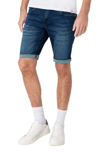 Timezone Herren Jeans Shorts 25-10013 ScottyTZ Bermuda mit Umschlag Royal Blue Wash W36 von Timezone