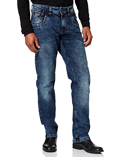 Timezone Herren Regular EliazTZ Freizeithose, Used royal wash, 30 von Timezone