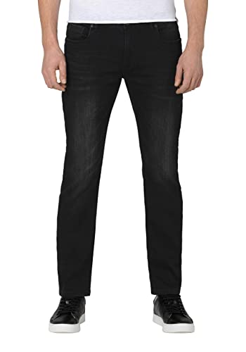 Timezone Herren Slim EduardoTZ Jeans, Black Black wash, 29/32 von Timezone