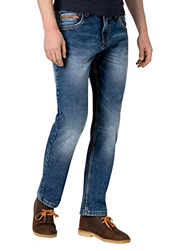 Timezone Herren Slim EdwardTZ Freizeithose, Cross Edge wash, 38 von Timezone