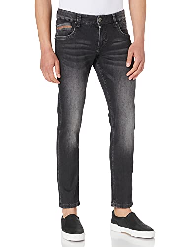 Timezone Herren Slim EdwardTZ Jeans, Black Scrub wash, 30/32 von Timezone