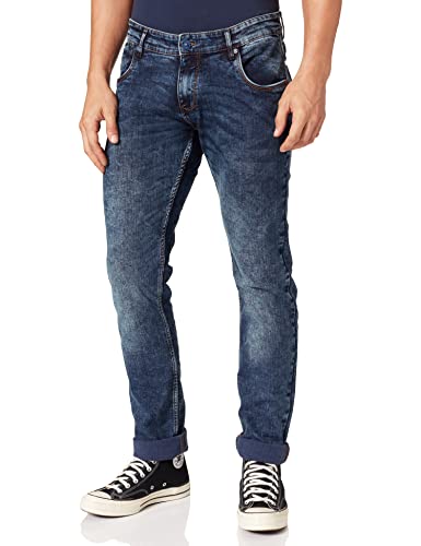 Timezone Herren Slim Scotttz Freizeithose, Used Royal Wash, 28W 32L EU von Timezone