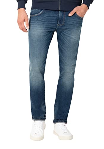 Timezone Herren Slim ScottTZ Jeans, Dark riged wash, 29/32 von Timezone