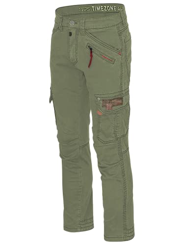 Timezone RogerTZ Roger Herrenhose Cargohose lässig modern (W31/L36, Washed kaki) von Timezone