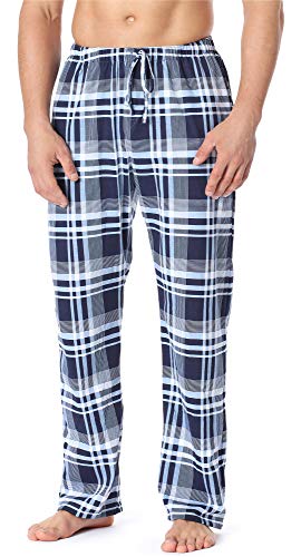 Timone Herren Schlafanzugshose Leichte Pyjamahose aus Baumwolle Nachtwäsche TPP-001 (Muster-19 (9555408), M) von Timone