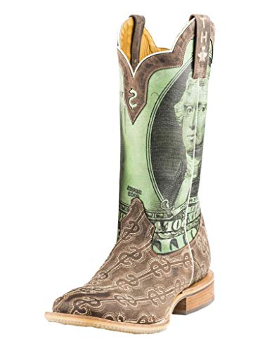 Tin Haul Boots Take The Money and Run Square Toe Boots, Braun, 44 EU von Tin Haul