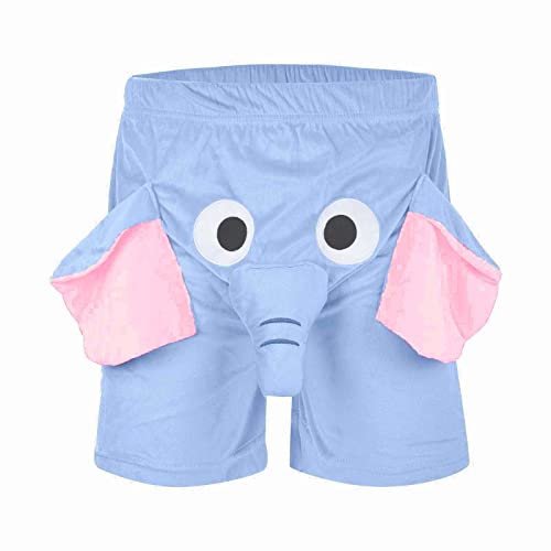 TinaDeer Boxershorts Herren Damen Lustiger Elefanten Shorts Baumwolle Kurz Hosen Unisex Unterwäsche Neuheits Geschenke für Männer Frauen von TinaDeer