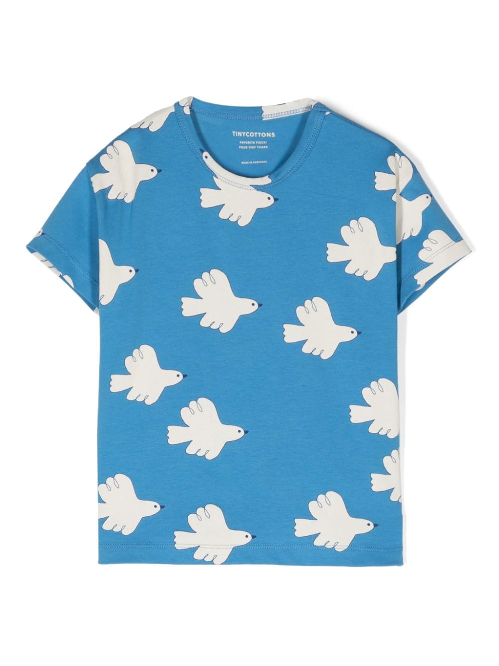 Tiny Cottons T-Shirt mit Doves-Print - Blau von Tiny Cottons