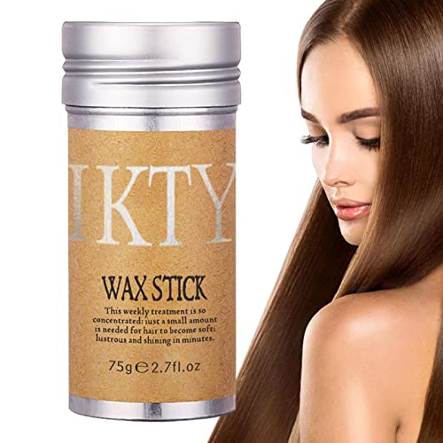 Wachsstift für das Haar | Slick Back Hair Stick für Haare Nicht fettendes Styling Hair Stick Wax | 2,7 Unzen Haarstyling-Stick für starken Halt lässt das Haar ordentlich und ordentlich Tioheam von Tioheam