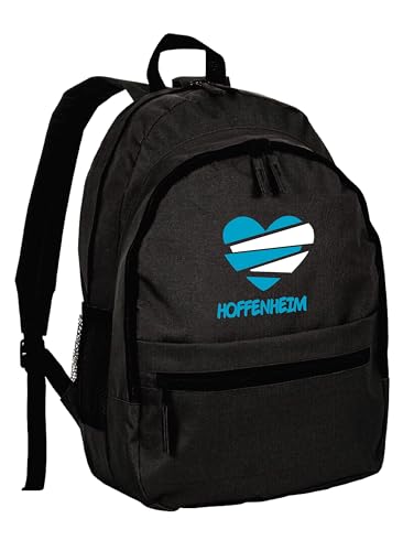 Tipolitografia Ghisleri Hoffenheim Erwachsenen-Kind-Rucksack aus Nylon mit Reißverschlusstaschen und Schultergurten - Sonderanfertigung von Tipolitografia Ghisleri