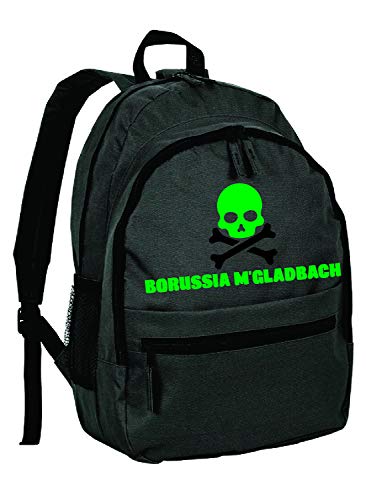 Tipolitografia Ghisleri M'Gladbach SKULL Rucksack Erwachsenes Kind aus Nylon mit Reißverschlusstaschen und Schultergurten - kundenspezifisches Produkt von Tipolitografia Ghisleri