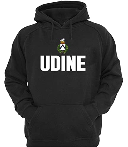 Tipolitografia Ghisleri Sweatshirt Ultras Udine Wappen Stadt Tifosi Fußball Friaul Udinese Nordkurve, Schwarz , M von Tipolitografia Ghisleri