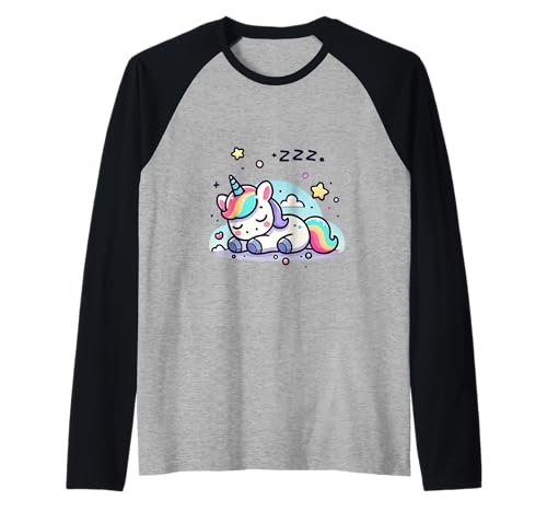 Süße schlafende Baby Einhorn Raglan Süße schlafende Baby Einhorn Raglan von Tired Sleeping Animals Bedtime