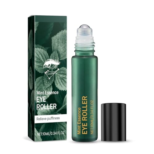 Eye B-a-l-m Augencreme - Feuchtigkeitscreme - Pfefferminz Augencreme mit Pfefferminze Vitamin C Aktivierenden Gegen Augenringe Schwellungen Aufhellend 10 ML Bodylotion Trockene (Green, 2*2*7.2 cm) von Tmianya