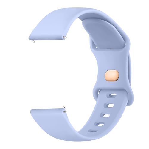 Tobfit Uhrenarmband für 20mm Armband Silikon Uhrenarmband mit Schnellverschluss Geeignet Ersatzarmband 20mm für Damen Herren(Baby Blau) von Tobfit