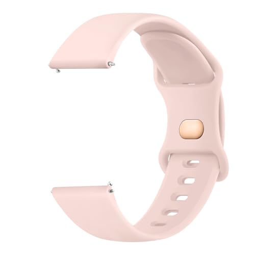 Tobfit Uhrenarmband für 22mm Armband Silikon Uhrenarmband mit Schnellverschluss Geeignet Ersatzarmband 22mm für Damen Herren(Rosa) von Tobfit