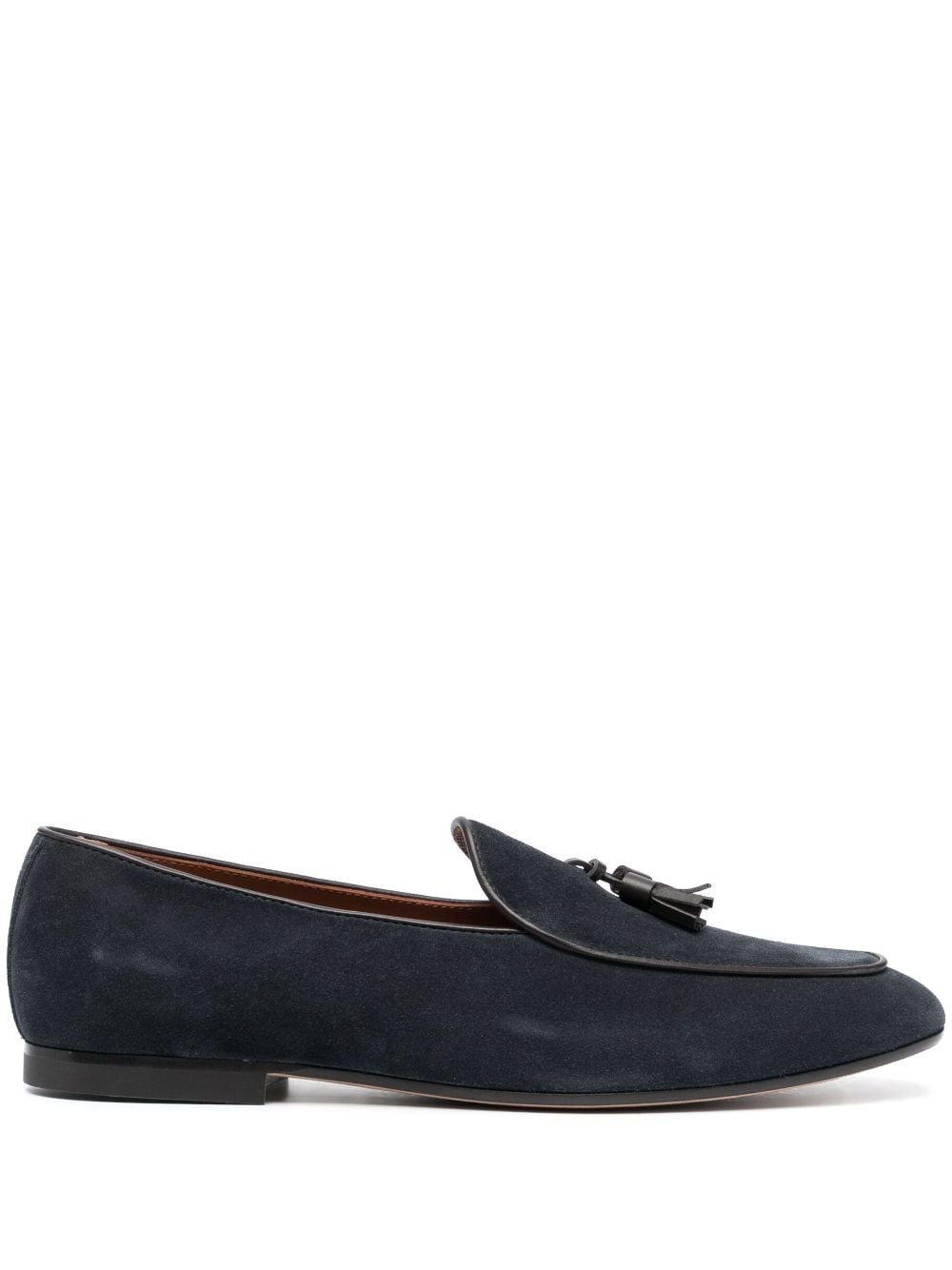 Tod's Loafer aus Wildleder mit Quasten - Blau von Tod's