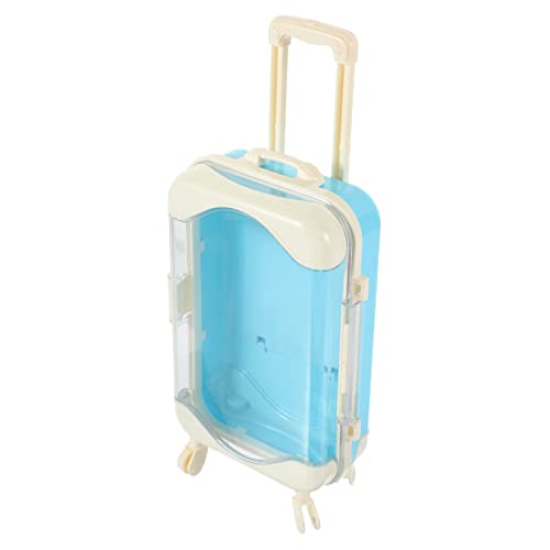 Toddmomy Simuliertes Reisefall Koffer Gepäck Tasche Träger babyspielzeug Kinderspielzeug kauspielzeug Tobendes Miniatur-Zubehör Plastik Blue Toddmomy Simuliertes Reisefall Koffer Gepäck Tasche Träger babyspielzeug Kinderspielzeug kauspielzeug Tobendes Miniatur-Zubehör Plastik Blue von Toddmomy
