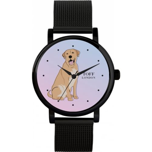 Toff London Beige Labrador Retriever-Hundeuhr von Toff London