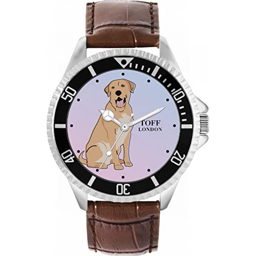 Toff London Beige Labrador Retriever-Hundeuhr von Toff London